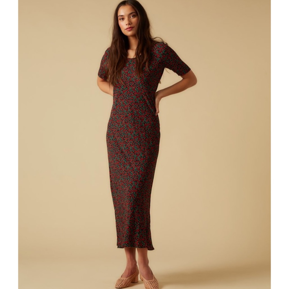 NWT Saskia 90’s floral slip dress M